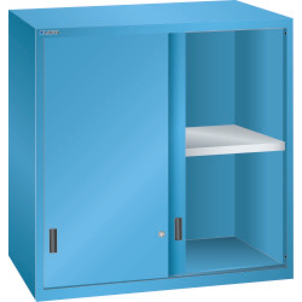 Product afbeelding: Opzet schuifdeurkast voor ladekast LISTA, hxbxd 1000 x 1023 x 725 mm, lichtblauw