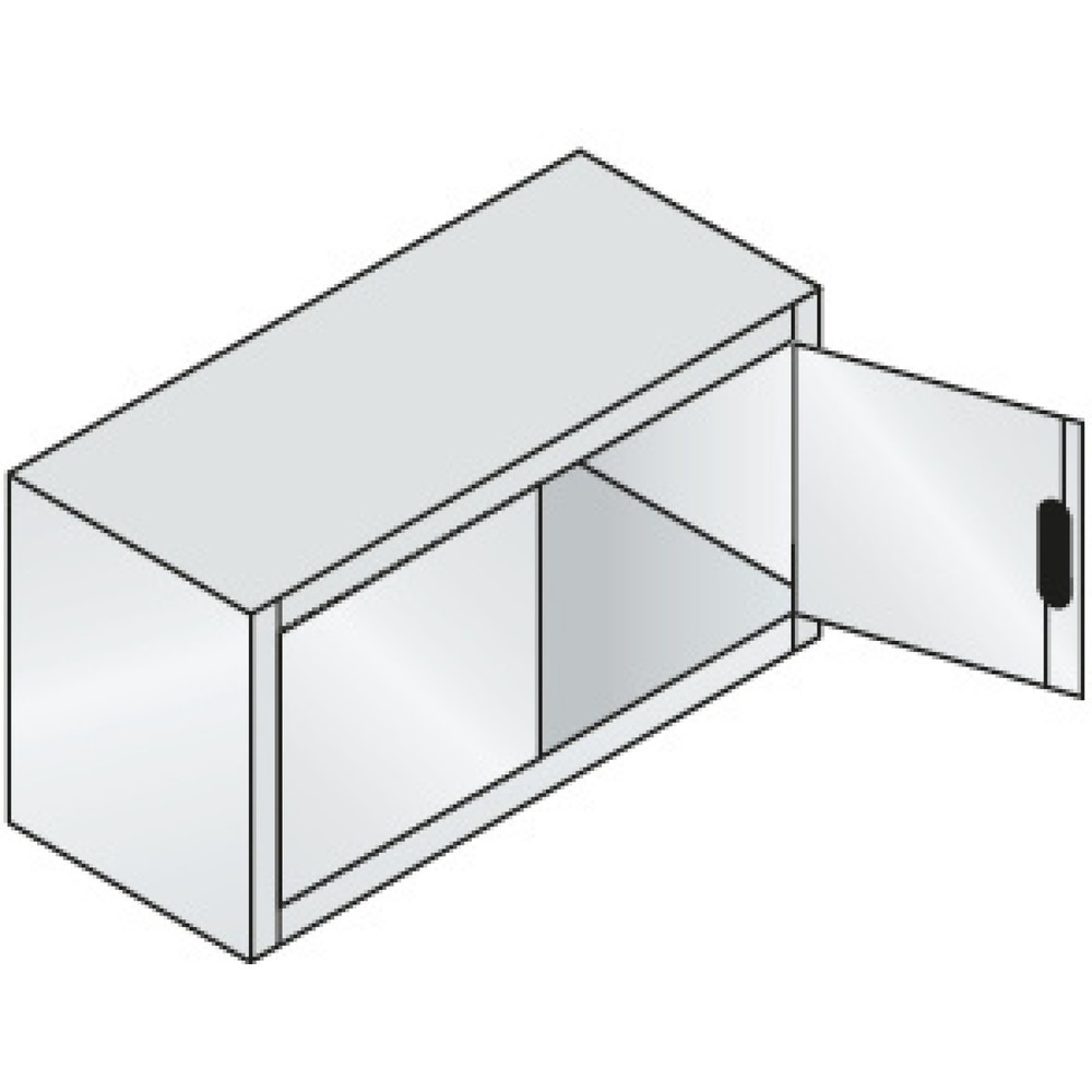 Productafbeelding nr. 2: Opzetkast C+P, hxbxd 500 x 930 x 400 mm, lichtgrijs, antracietgrijs