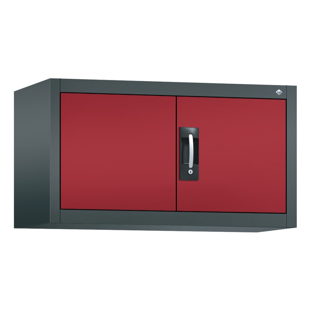 Productafbeelding nr. 1: Opzetkast C+P, hxbxd 500 x 930 x 400 mm, antracietgrijs, robijnrood