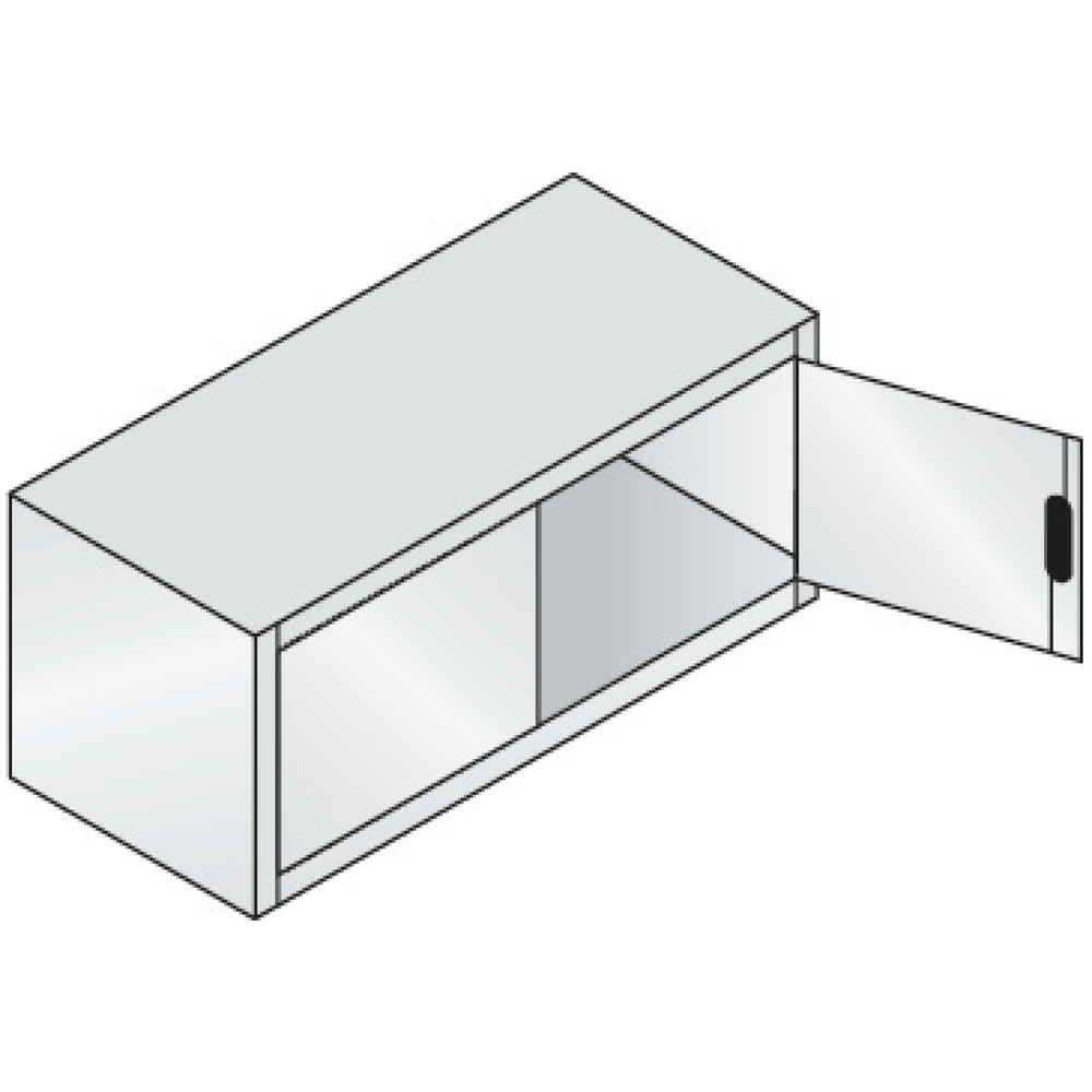 Productafbeelding nr. 2: Bijzetkast C+P, hxbxd 500 x 1.200 x 500 mm, lichtgrijs, zwartgrijs