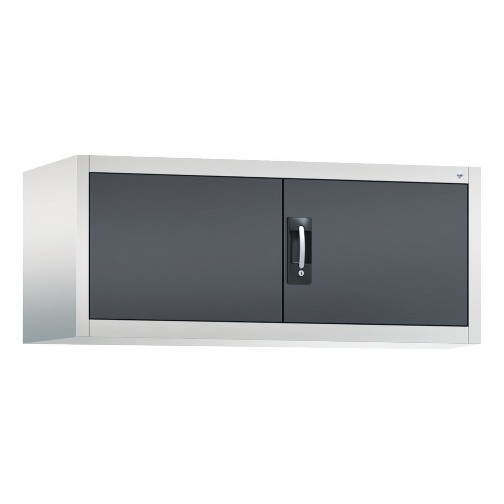 Productafbeelding nr. 1: Bijzetkast C+P, hxbxd 500 x 1.200 x 500 mm, lichtgrijs, zwartgrijs
