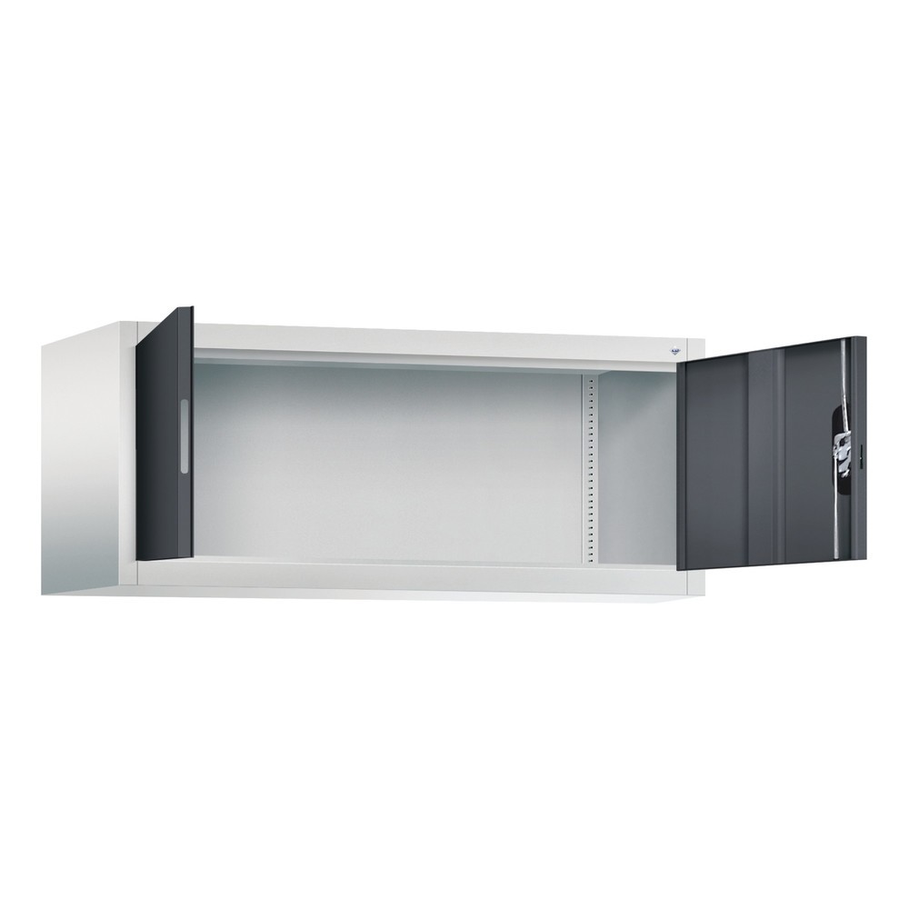 Productafbeelding nr. 3: Bijzetkast C+P, hxbxd 500 x 1.200 x 500 mm, lichtgrijs, zwartgrijs