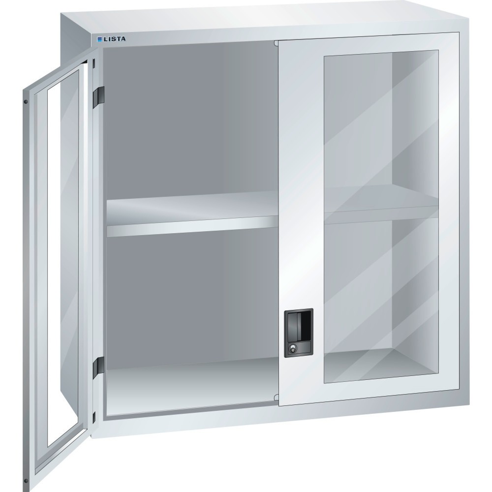Product afbeelding: Opzetkast LISTA 54x27E, (bxdxh) 1023x572x1000 mm, kijkvenster, lichtgrijs