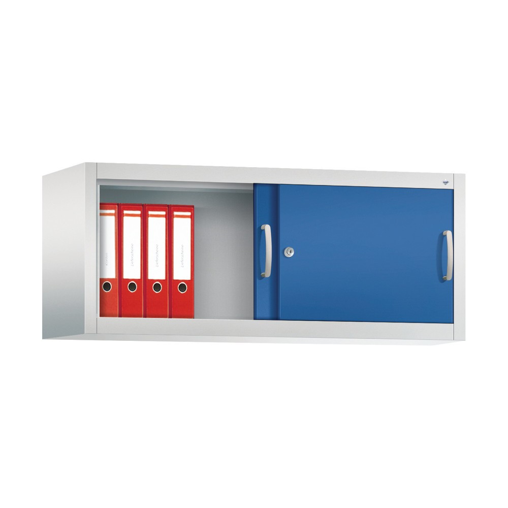 Productafbeelding nr. 3: Opzetkast voor werkplaatsschuifdeurkast C+P, hxbxd 500 x 1.200 x 400 mm, lichtgrijs, gentiaanblauw