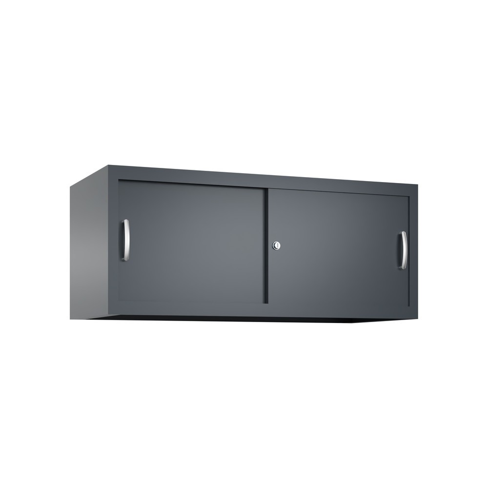 Product afbeelding: Opzetkast voor werkplaatsschuifdeurkast C+P, hxbxd 500 x 1.200 x 500 mm, antracietgrijs, antracietgrijs