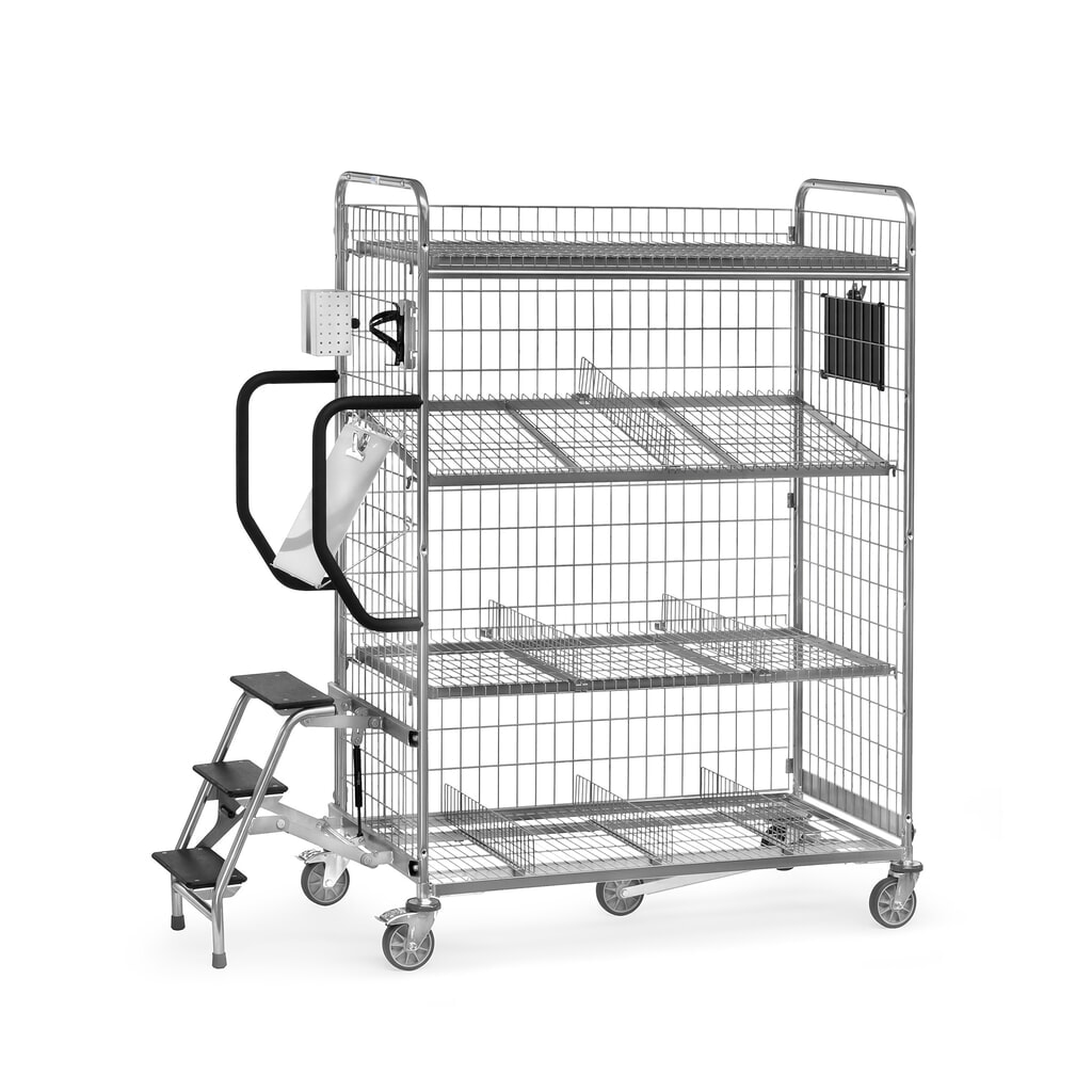 fetra® orderpickwagen, HxBxD 1.225 x 590 x 891 mm, draagvermogen 200 kg Productafbeelding nr. 3: fetra® orderpickwagen, HxBxD 1.225 x 590 x 891 mm, draagvermogen 200 kg