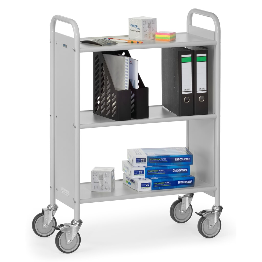 Ordner- en dossierwagen fetra®, 2 vakken zonder achterwand Productafbeelding nr. 2: Ordner- en dossierwagen fetra®, 2 vakken zonder achterwand