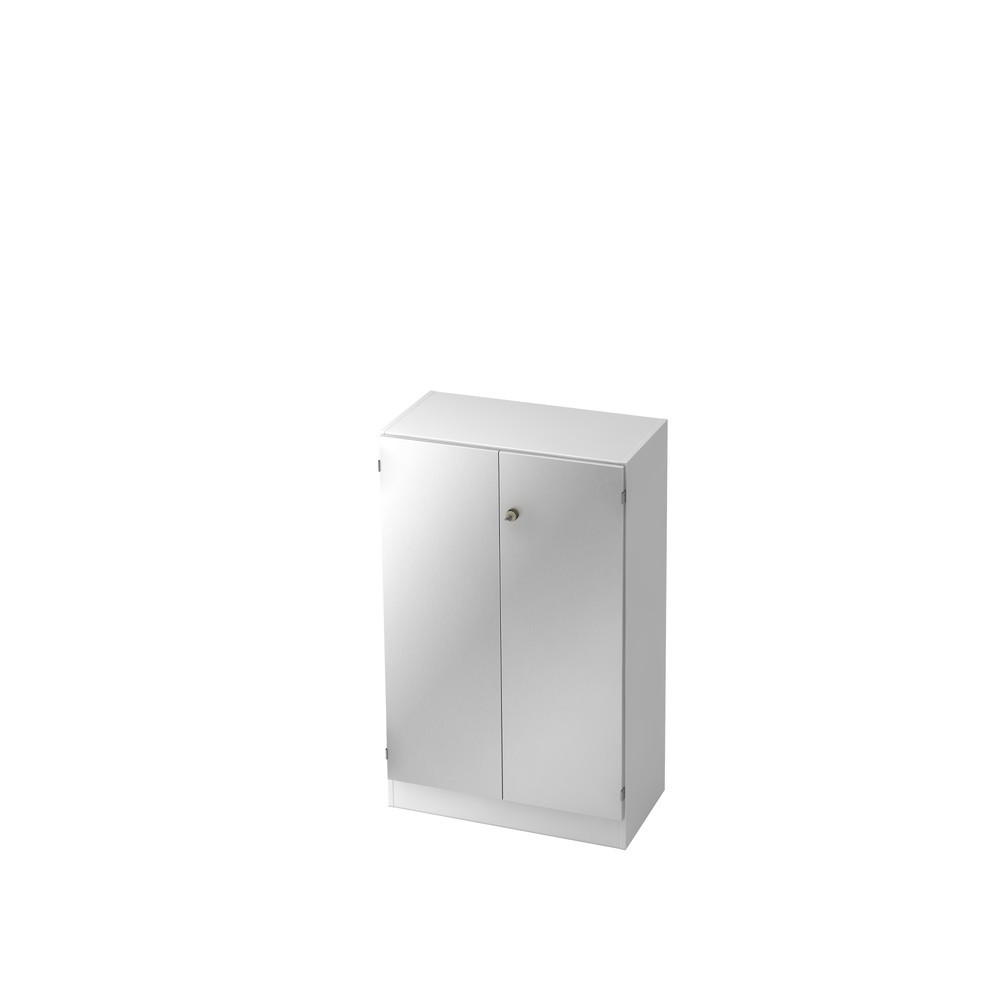 Product afbeelding: Ordnerkast Hammerbacher 3 OH met sokkelfr. SG wit / zilver