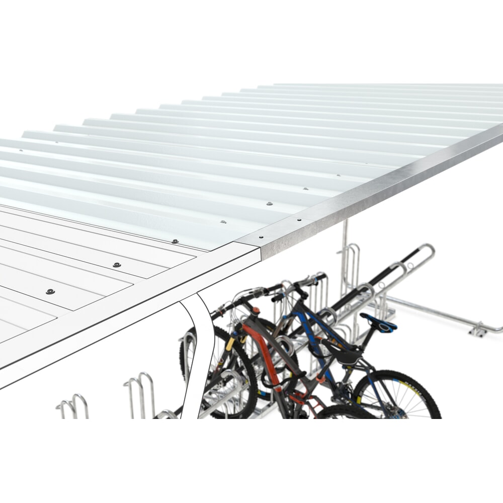 Productafbeelding nr. 4: Overkapping BASIC, 1-zijdig, AE, breedte 4.300 mm