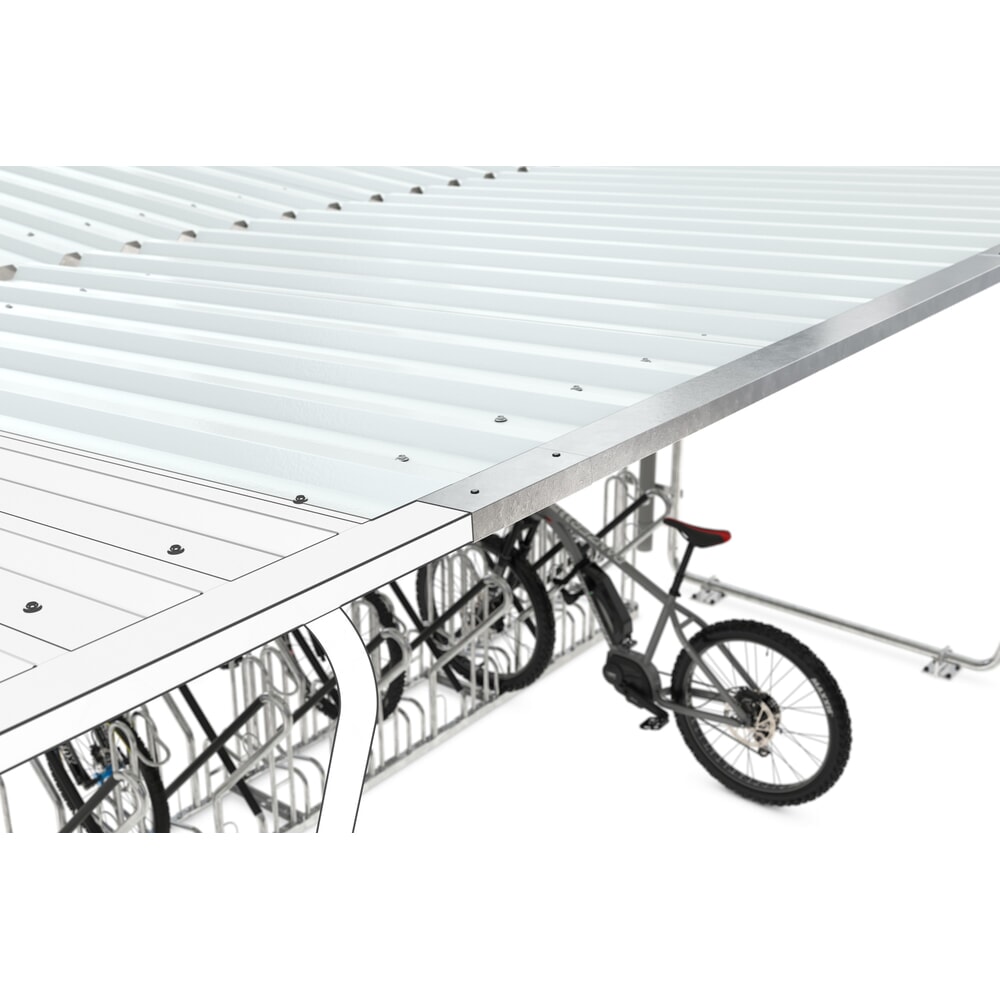 Productafbeelding nr. 4: Overkapping BASIC, 2-zijdig, AE, breedte 4.300 mm