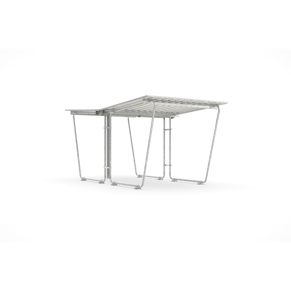 Overkapping BASIC, 2-zijdig, basiselement, breedte 2.145 mm Product afbeelding: Overkapping BASIC, 2-zijdig, basiselement, breedte 2.145 mm