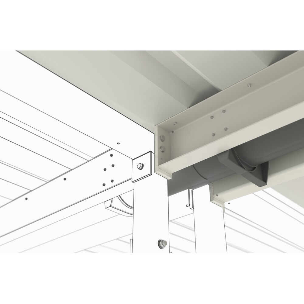 Productafbeelding nr. 2: Overkapping VARIO, 2-zijdig, AE, hxbxd 2.350 x 4.300 x 4.400 mm