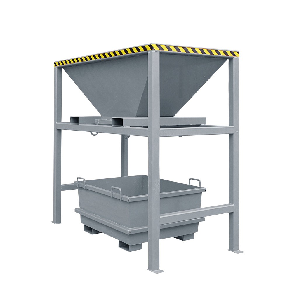 Product afbeelding: Overslagsilo met vorkkokers, steunframe, thermisch verzinkt