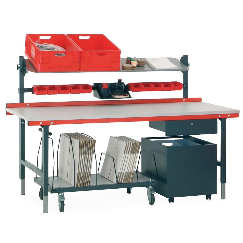 Productafbeelding nr. 4: Pak- en werktafel Rocholz, draagvermogen 200 kg, hxbxd 690-960 x 2.000 x 920 mm