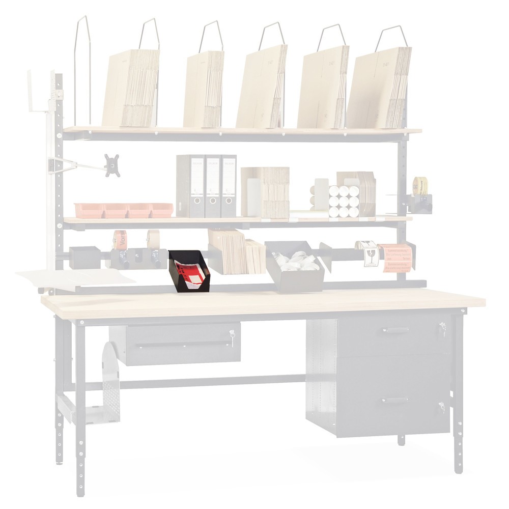 Product afbeelding: Aflegvlak pakbonnen/flyers voor paktafel, antraciet
