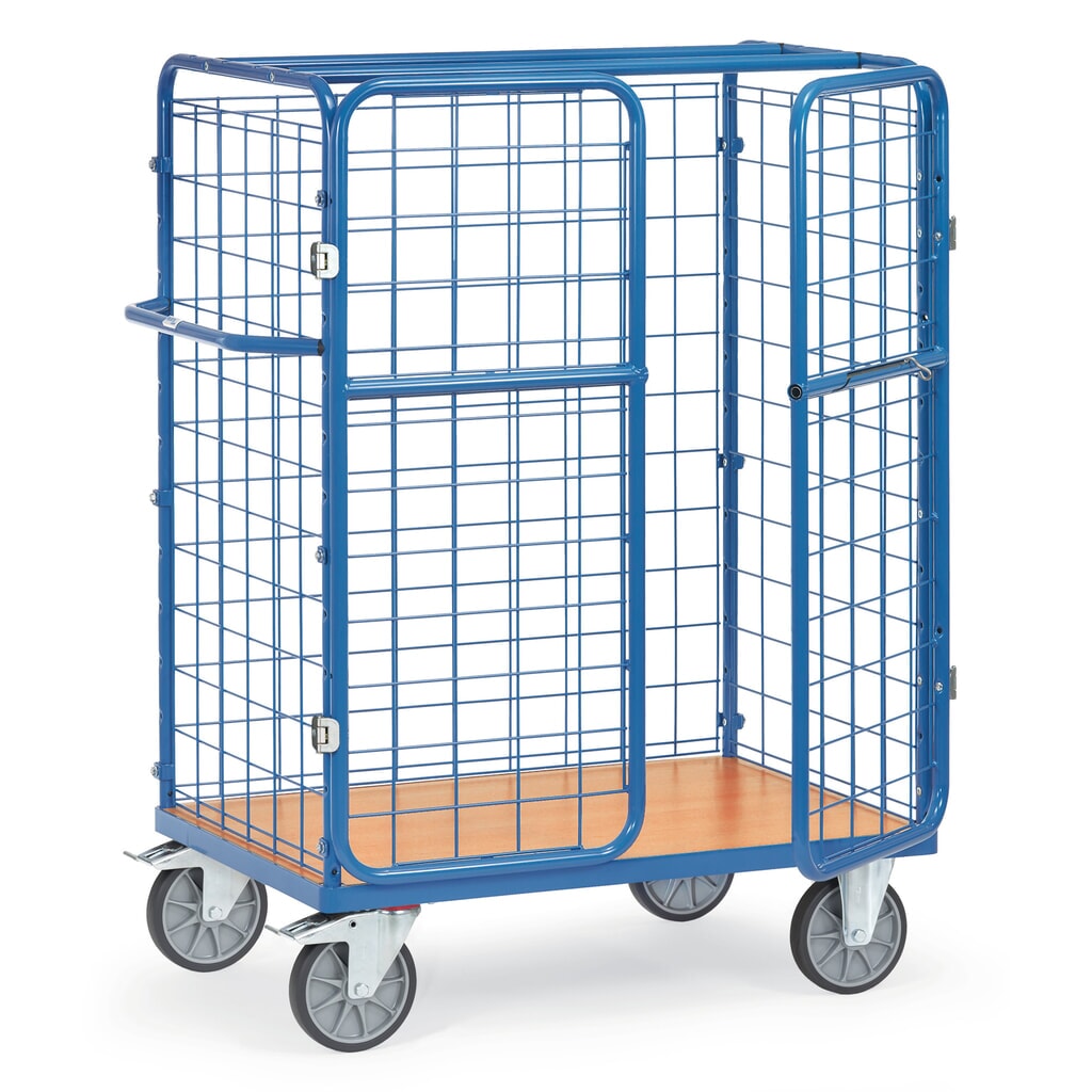 Pakketwagen fetra®, draagvermogen 600 kg, laadvlak bxd 1.000 x 700 mm, hoogte 1.552 mm Product afbeelding: Pakketwagen fetra®, draagvermogen 600 kg, laadvlak bxd 1.000 x 700 mm, hoogte 1.552 mm