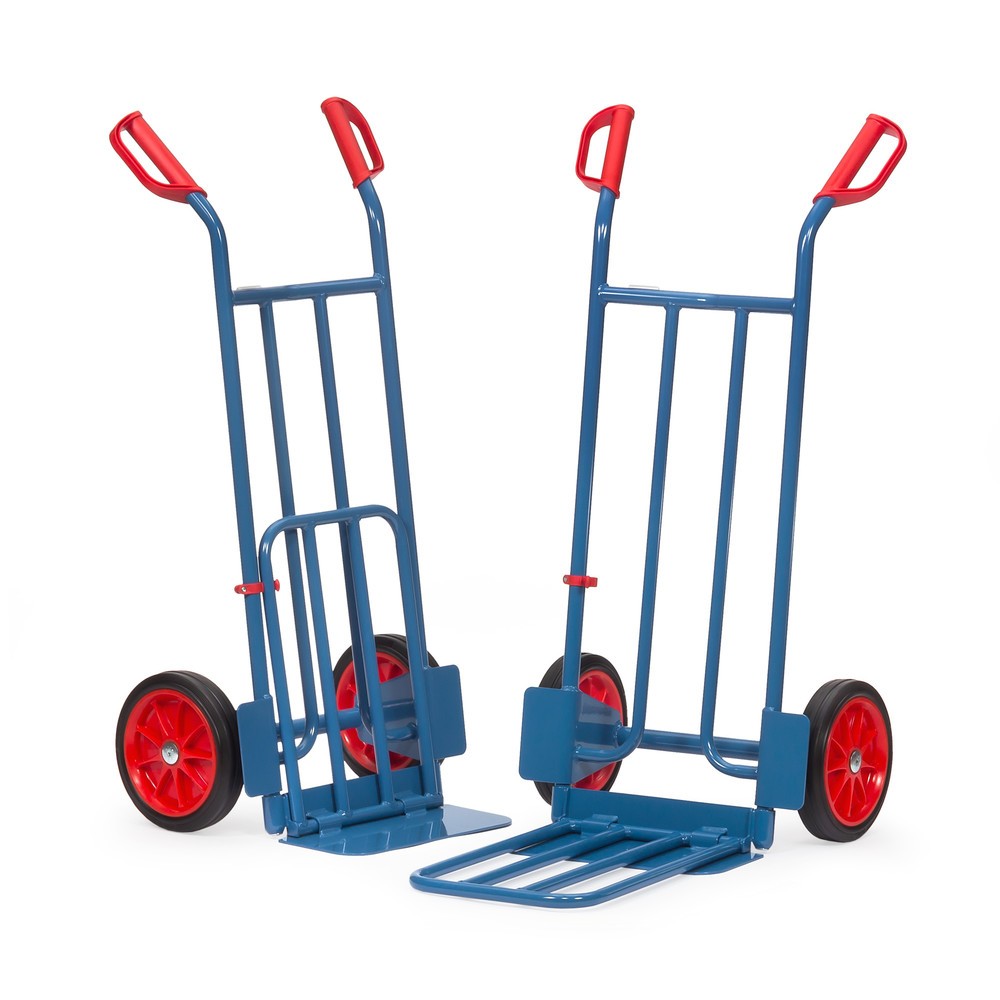 Productafbeelding nr. 2: Pakketwagen fetra®, met inklapbare steekplaat, draagvermogen 250 kg, steekplaat bxd 400 x 150 mm, volrubber banden