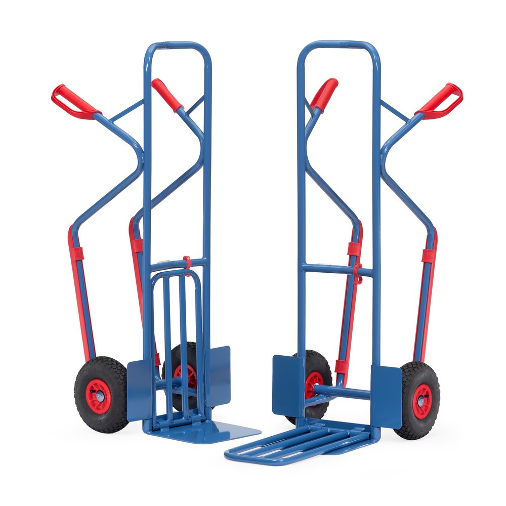 Productafbeelding nr. 3: Pakketwagen fetra®, met inklapbare steekplaat + glijvlakken, draagvermogen 300 kg, steekplaat bxd 320 x 250 mm, luchtbanden
