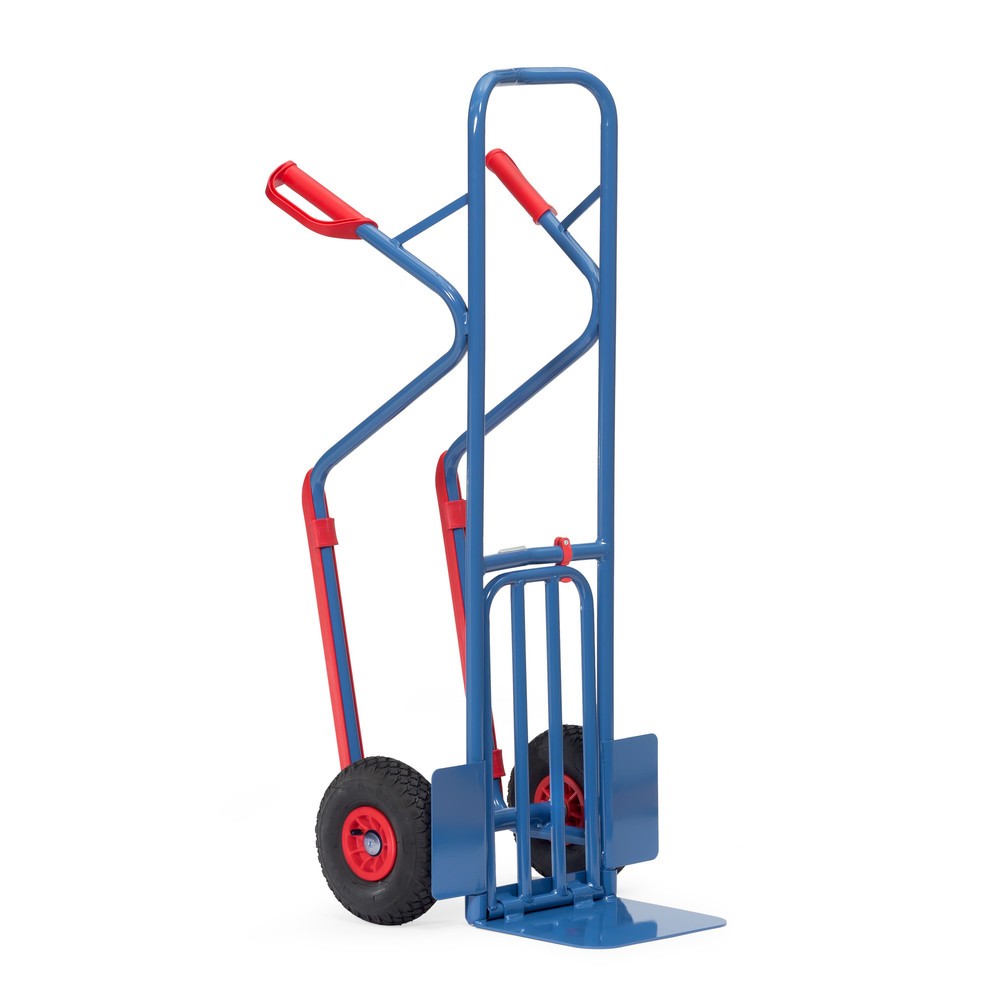 Productafbeelding nr. 4: Pakketwagen fetra®, met inklapbare steekplaat + glijvlakken, draagvermogen 300 kg, steekplaat bxd 320 x 250 mm, luchtbanden