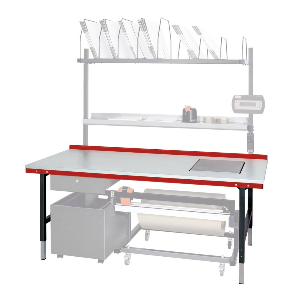 Productafbeelding nr. 3: Paktafel Rocholz met weegschaal tot 60 kg, hxbxd 690-960 x 2.000 x 920 mm