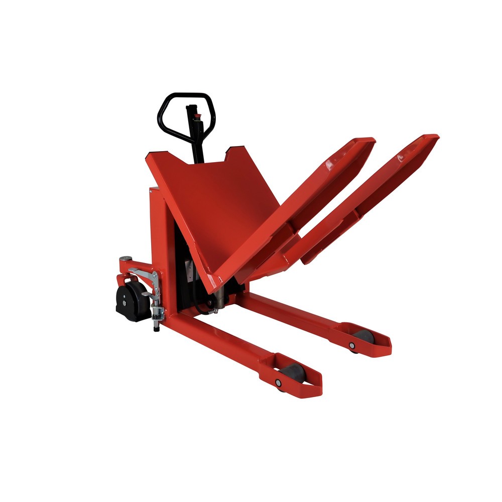 Handmatige palletheffer, met kantelbare vorken