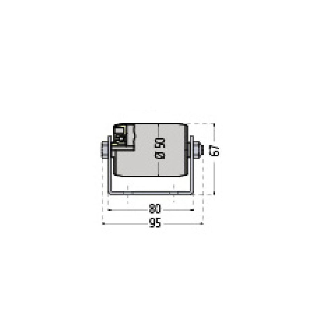 Productafbeelding nr. 2: Pallet-rollenrail, staal, lengtetransport verdeling 104-208 mm, dwarstransport verdeling 130 mm