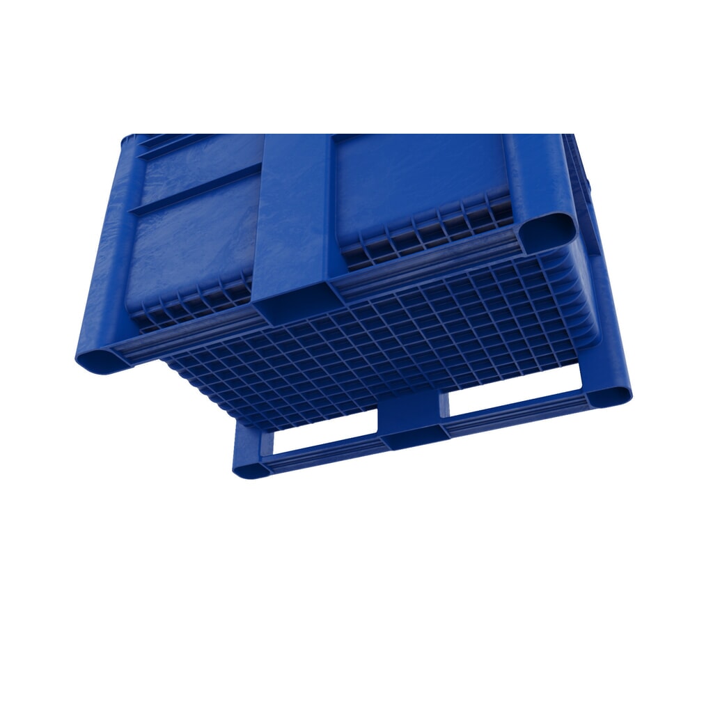 DOLAV Palletbox, 500 liter, blauw Productafbeelding nr. 3: DOLAV Palletbox, 500 liter, blauw