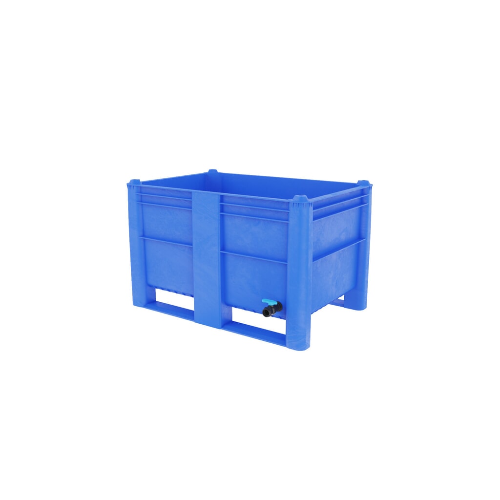 Palletbox, met aflaatventiel