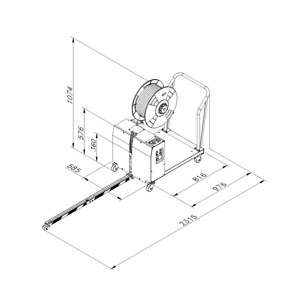 Productafbeelding nr. 2: Palletomsnoeringsmachine TP-502 MV