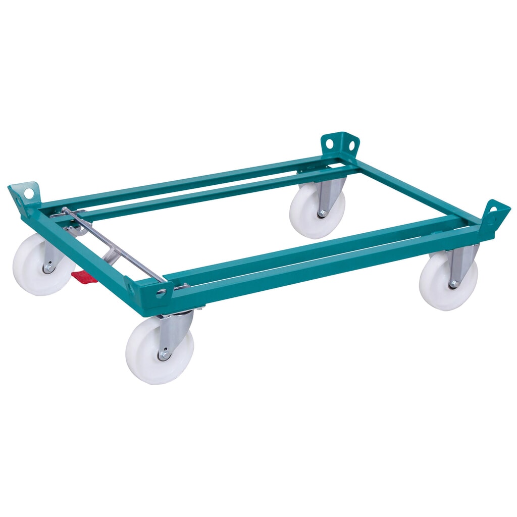 Palletonderwagen Ameise®, met vanghoeken, laadhoogte 280 mm, polyamide banden Product afbeelding: Palletonderwagen Ameise®, met vanghoeken, laadhoogte 280 mm, polyamide banden