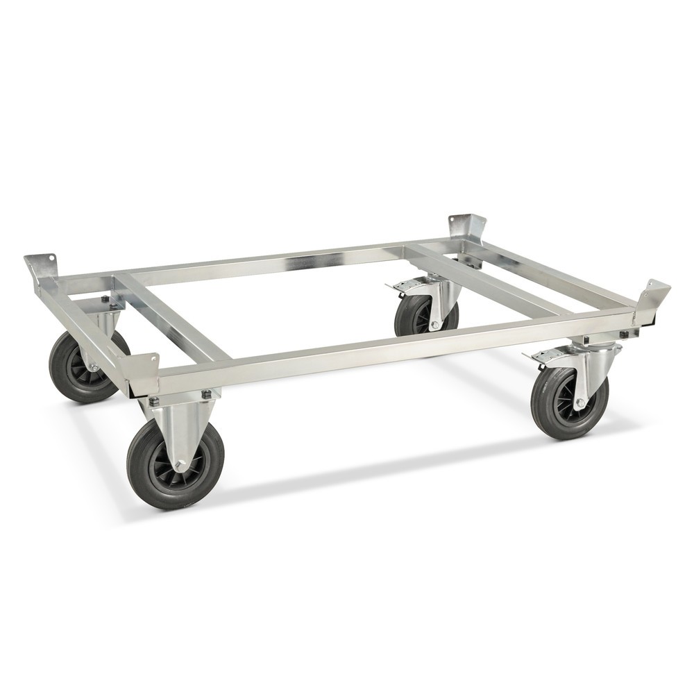 Product afbeelding: Palletonderwagen met vanghoeken, verzinkt, laadhoogte 305 mm