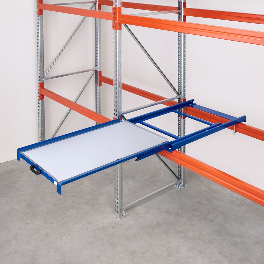 Productafbeelding nr. 3: Palletuittrekvoorziening met stalen legbord, draagvermogen 200 kg, uittrekdiepte 100%