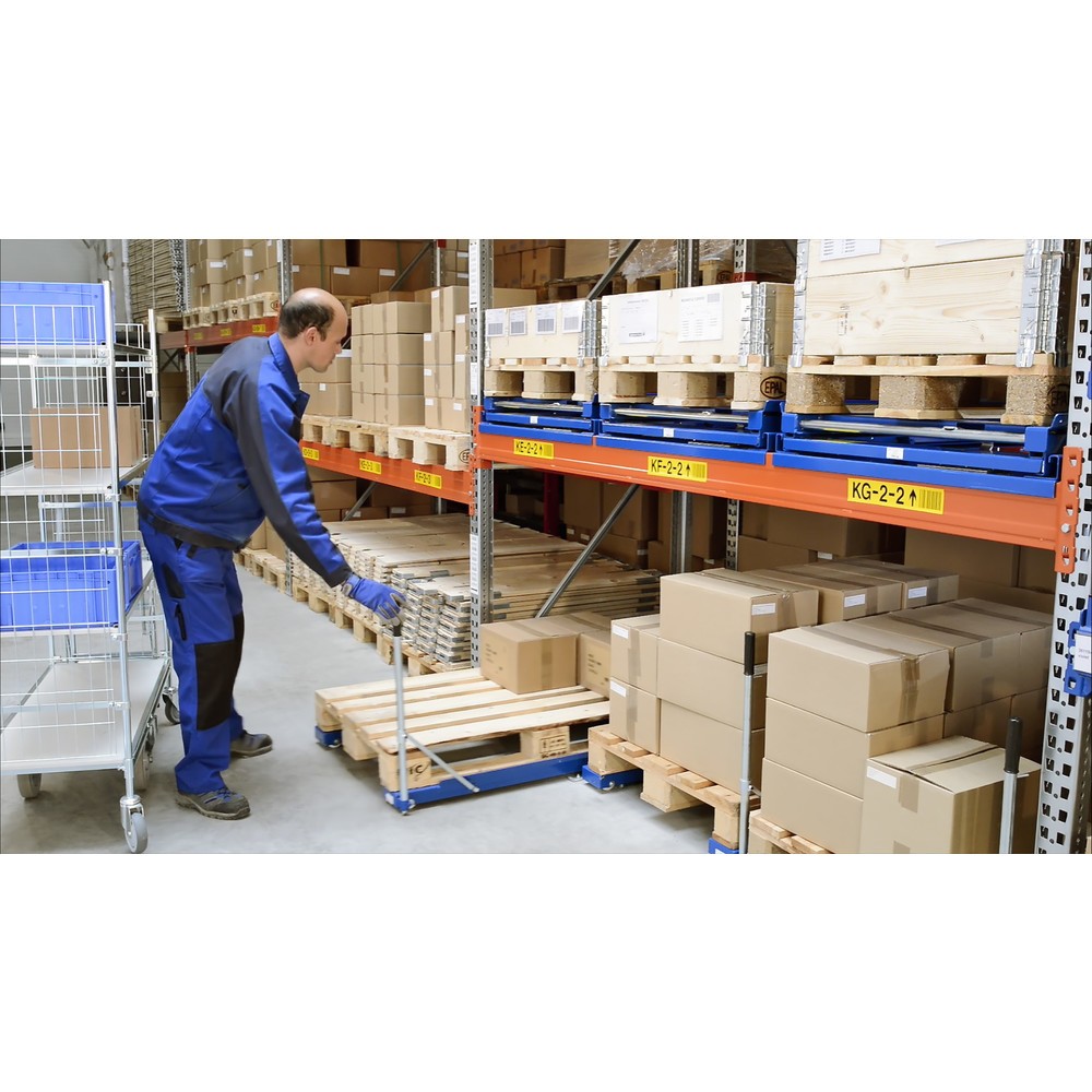 Productafbeelding nr. 4: Palletuittrekvoorziening, vloermodel, draagvermogen 1.000 kg, uittrekdiepte 85%, met 700 mm standaard handgreep