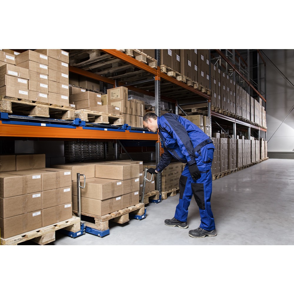 Productafbeelding nr. 2: Palletuittrekvoorziening, vloermodel, draagvermogen 800 kg, uittrekdiepte 85%, met 500 mm easy-action handgreep