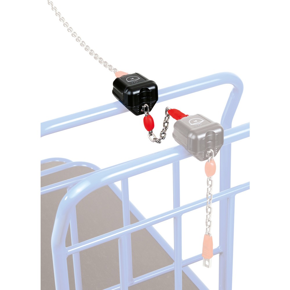 Product afbeelding: Pandslot voor Cash-'n'-Carry-wagen fetra®, geschikt voor munten van € 1,-
