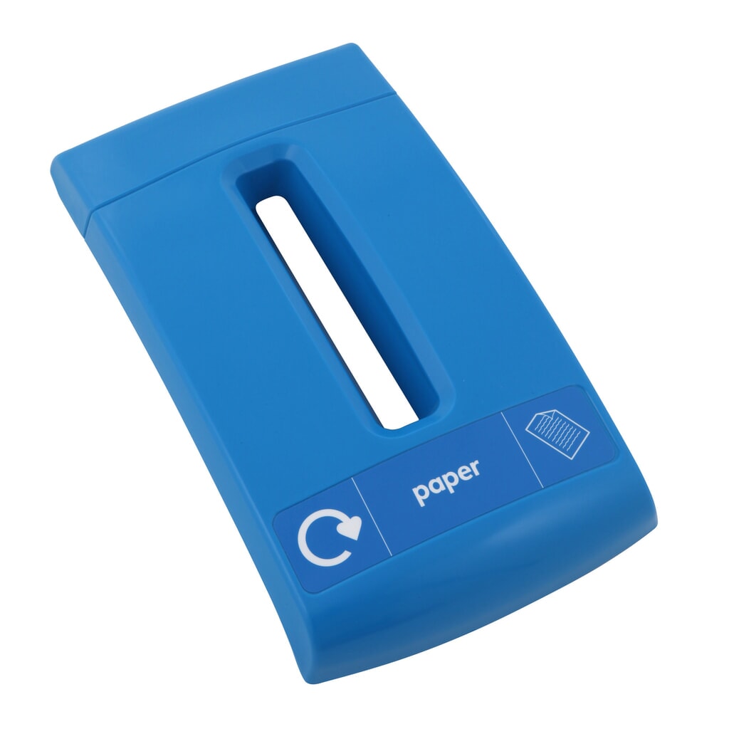 Papierdeksel ENVIROBIN, blauw Product afbeelding: Papierdeksel ENVIROBIN, blauw