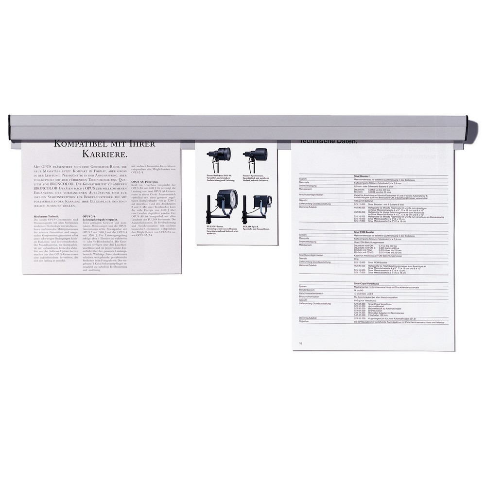Product afbeelding: Papierklemrail FRANKEN, lengte 310 mm