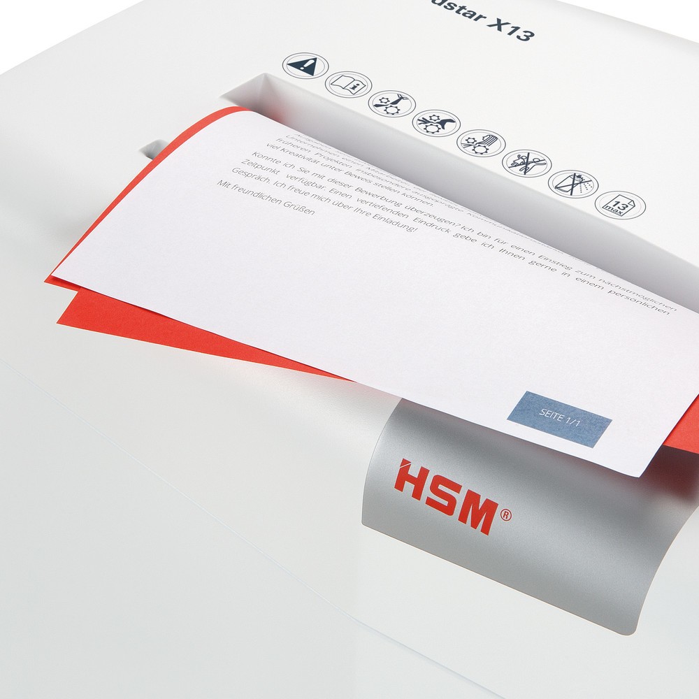 Productafbeelding nr. 3: Papiervernietiger HSM shredstar X13, snippers 4 x 37 mm