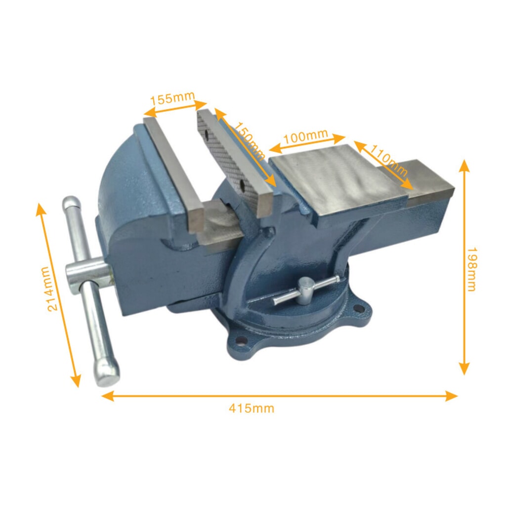 Parallelle bankschroef, draai- en vergrendelbaar, bekbreedte 100 mm Productafbeelding nr. 7: Parallelle bankschroef, draai- en vergrendelbaar, bekbreedte 100 mm