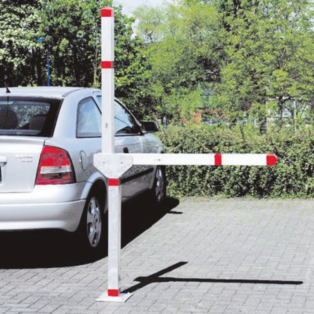 Product afbeelding: Parkeerplaatsblokkering, cilinderslot, eenarmig links
