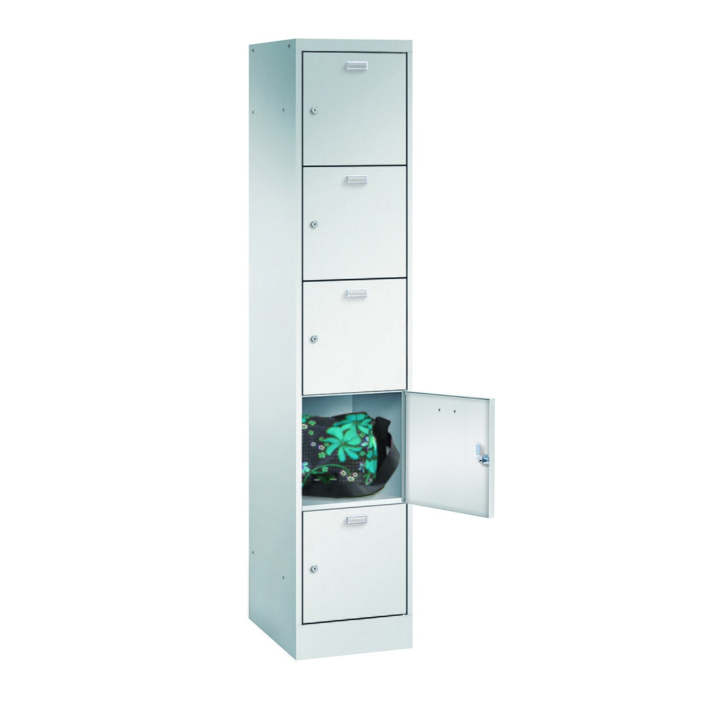 Product afbeelding: PAVOY locker, 5 vakken, cilinderslot, hxbxd 1.950 x 400 x 500 mm, vakbreedte 400 mm