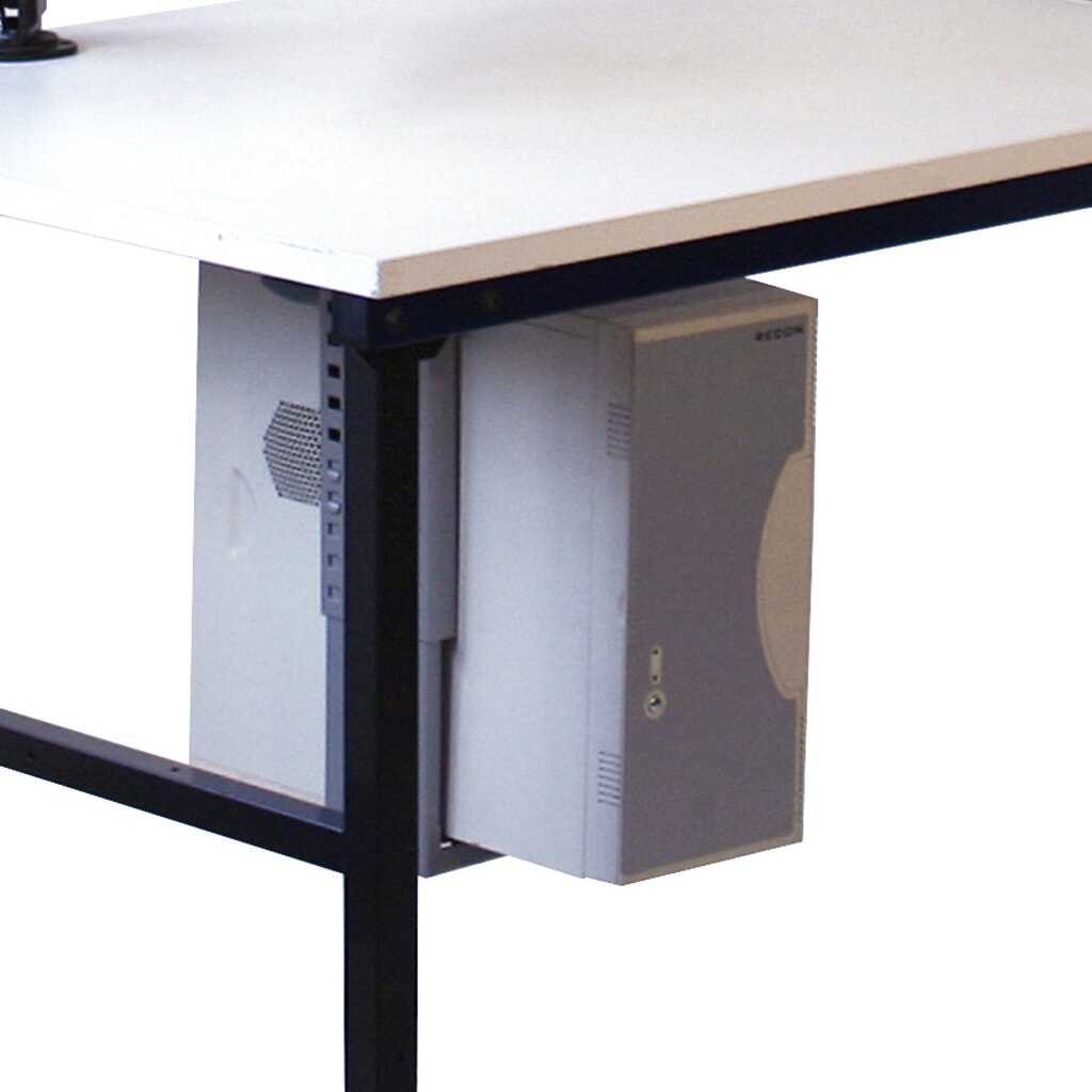 Pc-houder voor paktafel Classic en Multiplex, montage onder tafel Product afbeelding: Pc-houder voor paktafel Classic en Multiplex, montage onder tafel