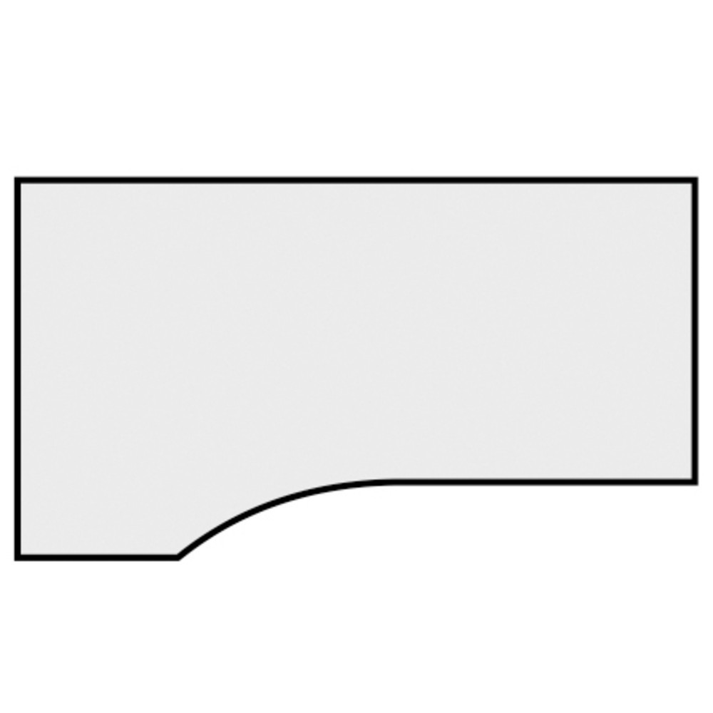 Productafbeelding nr. 5: Pc-bureau Profi, frame met C-voet, pc-vorm rechts, bxd 1.800 x 1.000 mm, wit