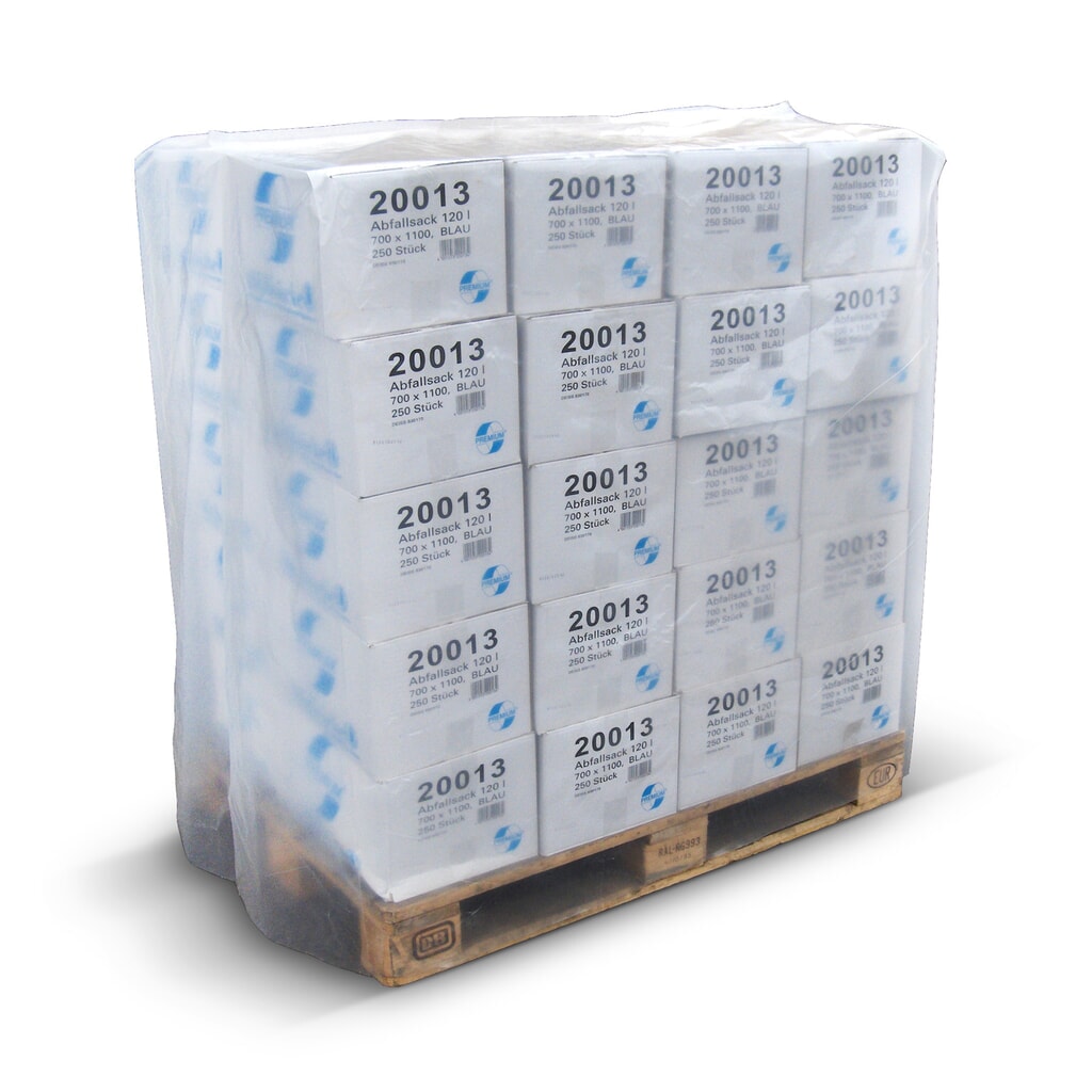 PE-krimpfolie, hoezen, h x b x d 1.200 x 1.250 x 850 mm Product afbeelding: PE-krimpfolie, hoezen, h x b x d 1.200 x 1.250 x 850 mm