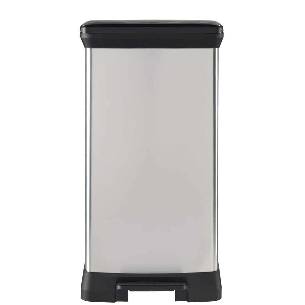 Productafbeelding nr. 5: Pedaalafvalbak DECOBIN Duo, rechthoekig, 2x23 liter, zilver / zwart