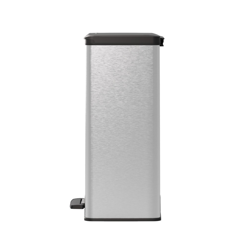 Productafbeelding nr. 5: Pedaalafvalbak DECOBIN Duo, rechthoekig, 2x26 liter, zilver / zwart