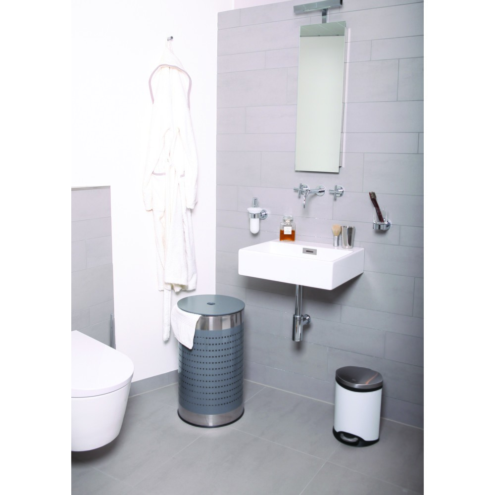 Productafbeelding nr. 2: Pedaalafvalbak EKO Shell Bin, 6 liter, van staal, wit