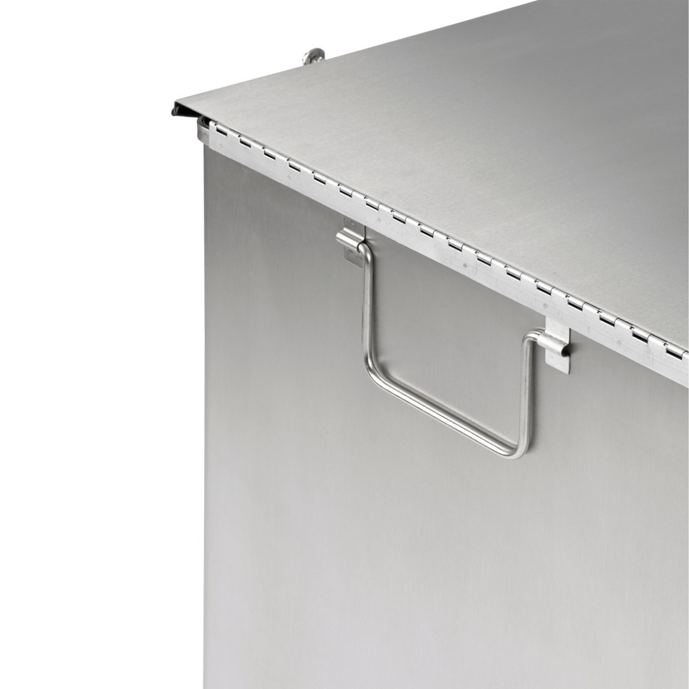 Productafbeelding nr. 2: Pedaalafvalbak Industrie, 45 liter, staal, met poedercoating, wit