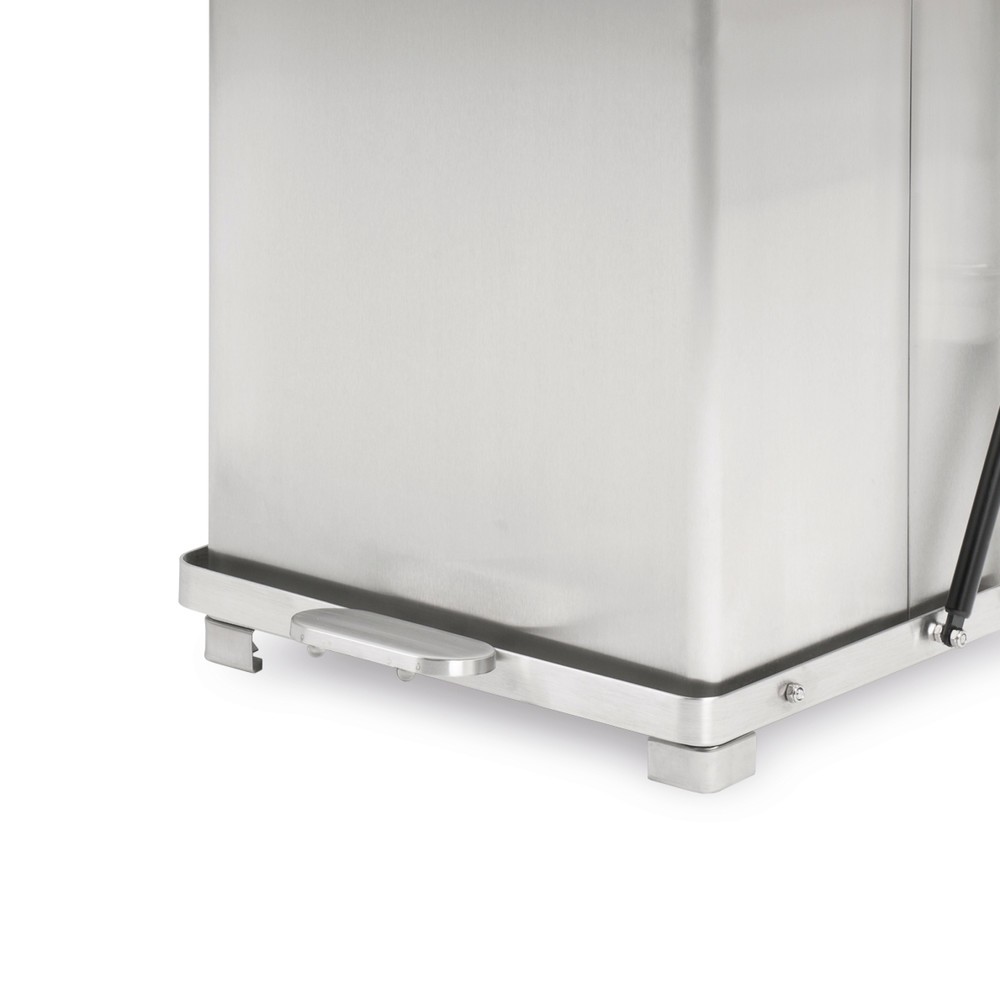 Productafbeelding nr. 3: Pedaalafvalbak Industrie, 45 liter, staal, met poedercoating, wit