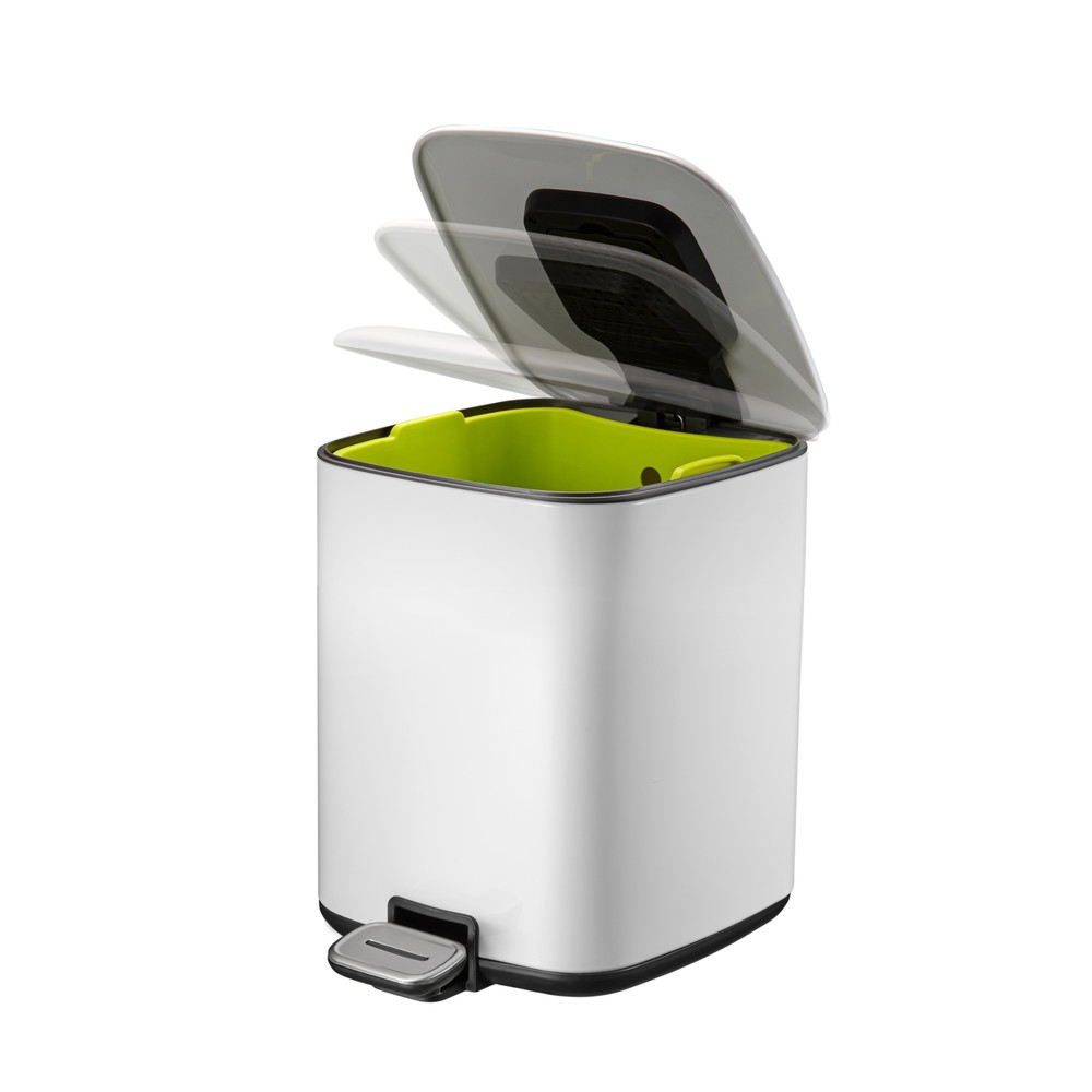 Productafbeelding nr. 5: Pedaalafvalemmer Regent 6 l, wit